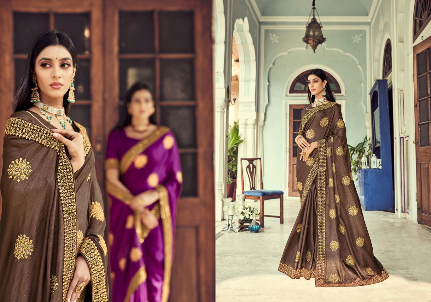 Ynf Kashmiri Silk Designer Sarees Catalog
